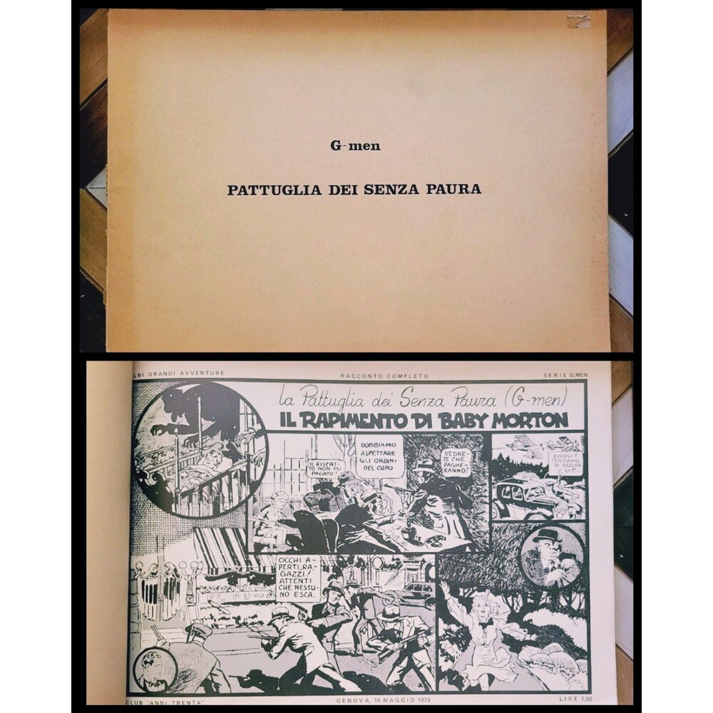 "Patrol Of The Fearless: G-MEN" (Italy 1970) FN/VF Italian Comic Strip